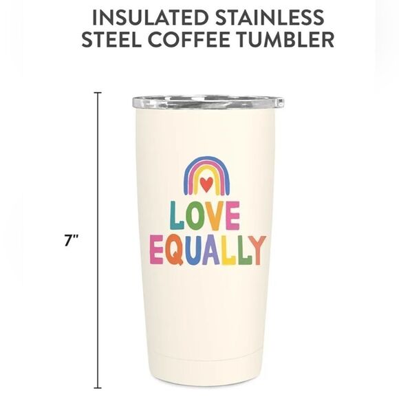 Brand New 17‎ oz./500 ml Love Equally Insulated Stainless Steel Tumbler - Picture 3 of 13